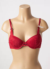 Soutien-gorge effet matière satinée haut soutien-gorge moulé rouge ESPRIT femme
