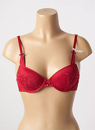 Soutien-gorge effet matière satinée haut soutien-gorge moulé rouge ESPRIT femme