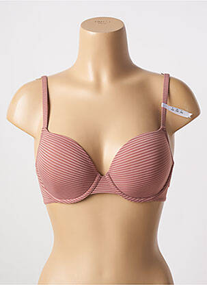 Soutien-gorge effet matière satinée haut soutien-gorge moulé marron ESPRIT femme