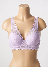 Soutien-gorge effet matière satinée haut soutien-gorge moulé violet ESPRIT femme