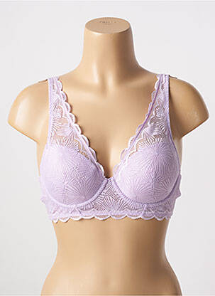 Soutien-gorge effet matière satinée haut soutien-gorge moulé violet ESPRIT femme