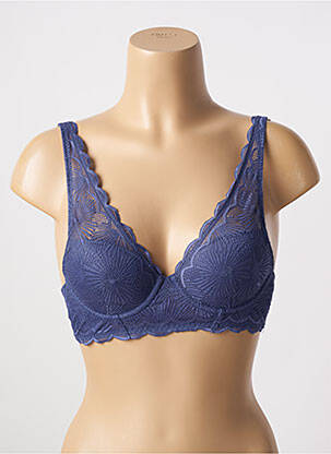 Soutien-gorge effet matière satinée haut soutien-gorge moulé bleu ESPRIT femme
