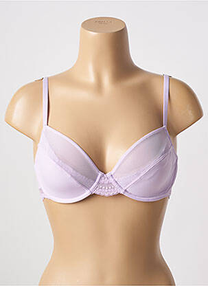 Soutien-gorge effet matière satinée haut soutien-gorge emboitant violet ESPRIT femme