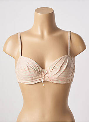 Soutien-gorge effet matière satinée chair ANTIGEL femme