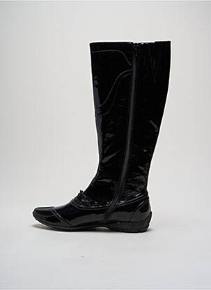 Bottes matière lisse talon plat jusqu'à 3cm noir MAM'ZELLE femme