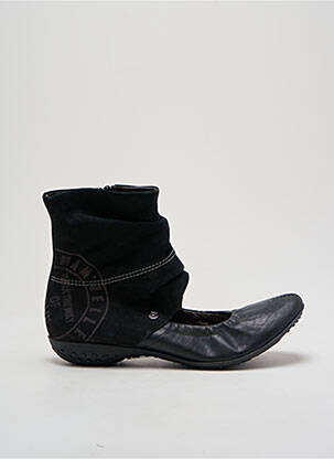 Bottines/boots matière lisse talon plat jusqu'à 3cm noir MAM'ZELLE femme