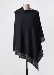 Poncho noir E.DIVA pour femme seconde vue