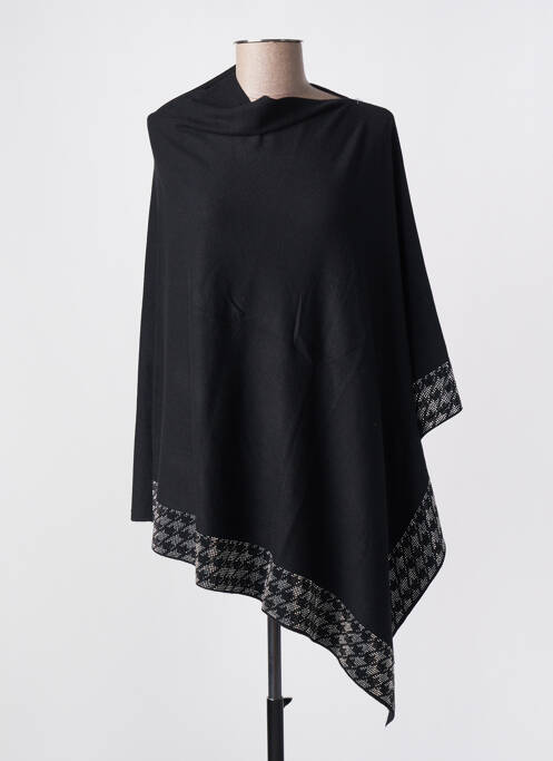Poncho noir E.DIVA pour femme