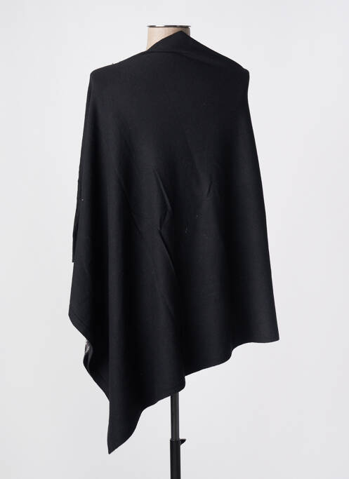 Poncho noir E.DIVA pour femme