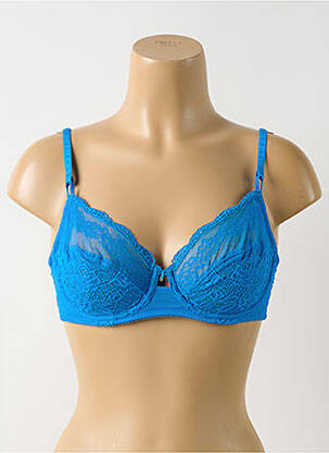 Soutien-gorge effet matière satinée haut soutien-gorge emboitant bleu WACOAL femme