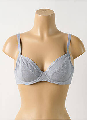 Soutien-gorge effet matière satinée haut soutien-gorge emboitant gris FREYA femme