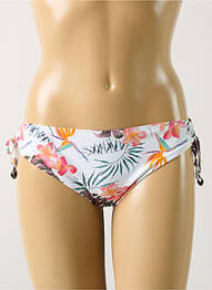 Bas de maillot de bain imprimé tie and dye bikini blanc LINGADORE femme