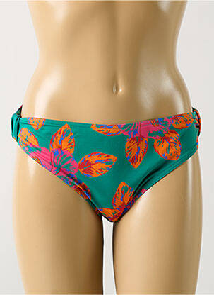 Bas de maillot de bain imprimé fantaisie culotte vert SIMONE PERELE femme