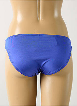 Bas de maillot de bain effet matière satinée culotte bleu LINGADORE femme