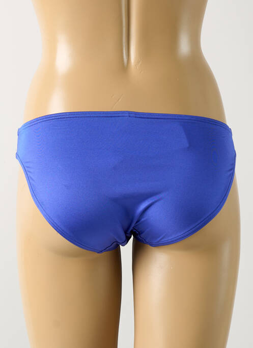 Bas de maillot de bain effet matière satinée culotte bleu LINGADORE femme