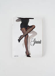 Collants imprimé fantaisie marron GIRARDI femme