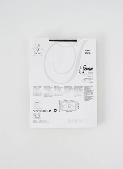 Collants marron GIRARDI pour femme