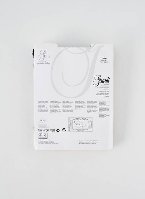 Collants noir GIRARDI pour femme