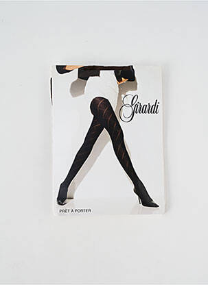 Collants imprimé fantaisie marron GIRARDI femme