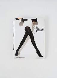 Collants imprimé fantaisie noir GIRARDI femme