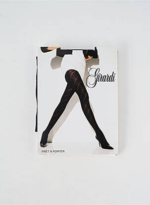 Collants imprimé fantaisie noir GIRARDI femme