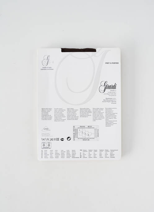 Collants marron GIRARDI pour femme