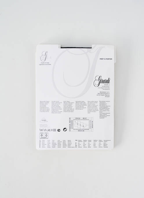 Collants noir GIRARDI pour femme