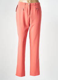 Pantalon slim poches taille haute orange FRANCE RIVOIRE femme