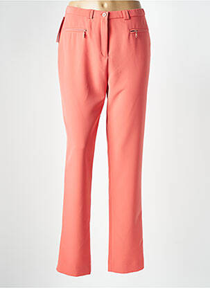 Pantalon slim poches taille haute orange FRANCE RIVOIRE femme