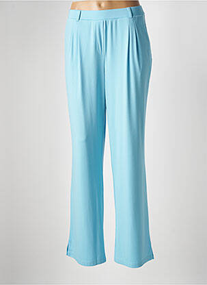 Pantalon droit stretch taille haute bleu BARBARA LEBEK femme