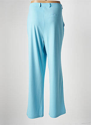 Pantalon droit stretch taille haute bleu BARBARA LEBEK femme