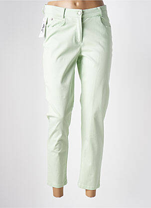 Pantalon 7/8 stretch taille normale vert FRANCE RIVOIRE femme
