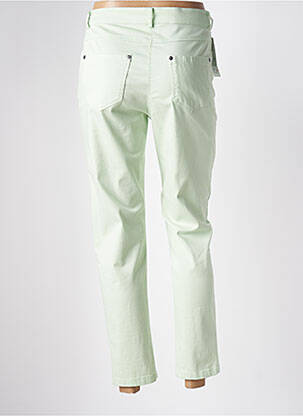 Pantalon 7/8 stretch taille normale vert FRANCE RIVOIRE femme