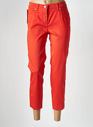 Pantalon 7/8 stretch taille basse orange TONI femme