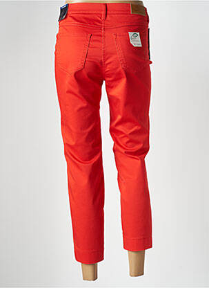 Pantalon 7/8 stretch taille basse orange TONI femme