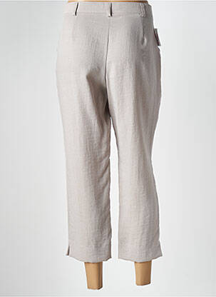 Pantalon 7/8 taille haute taille haute gris CHRISTINE LAURE femme