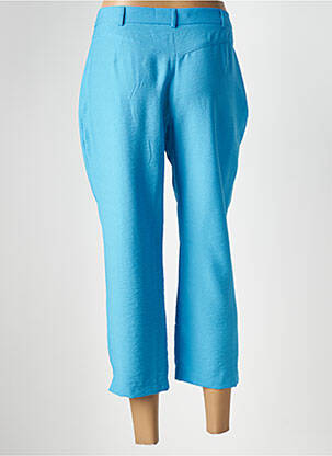 Pantacourt taille haute taille haute bleu CHRISTINE LAURE femme