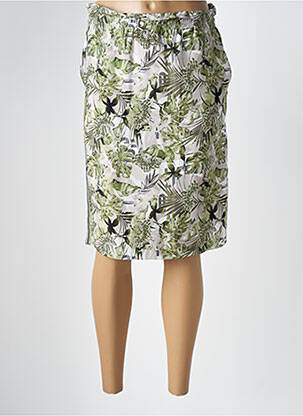 Jupe mi-longue coupe droite vert THOMAS RABE femme