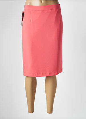 Jupe mi-longue taille à pinces orange BARBARA LEBEK femme