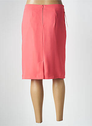 Jupe mi-longue taille à pinces orange BARBARA LEBEK femme