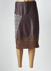 Jupe mi-longue marron MERI & ESCA pour femme seconde vue