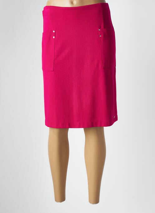 Jupe mi-longue rose MALOKA pour femme