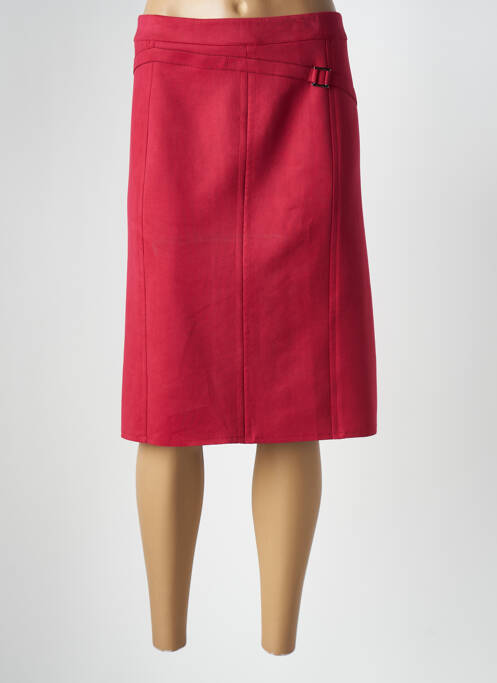 Jupe mi-longue rouge CHRISTINE LAURE pour femme