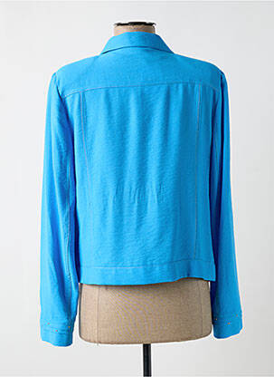 Veste casual epaulette bleu CHRISTINE LAURE femme