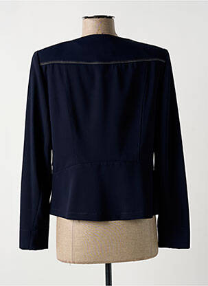 Veste casual epaulette bleu CHRISTINE LAURE femme