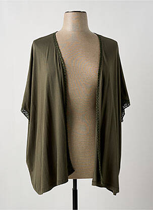 Gilet manches courtes manches mi-longues vert MALOKA femme