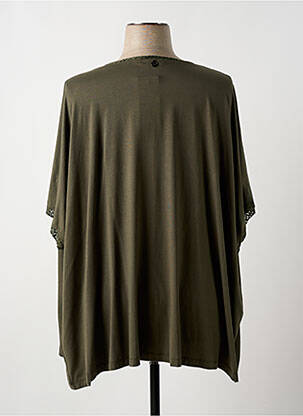 Gilet manches courtes manches mi-longues vert MALOKA femme