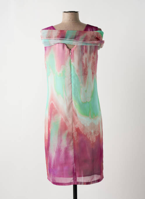 Robe mi-longue tissage crêpe sans manche violet MERI & ESCA femme