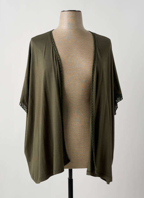 Gilet manches courtes vert MALOKA pour femme