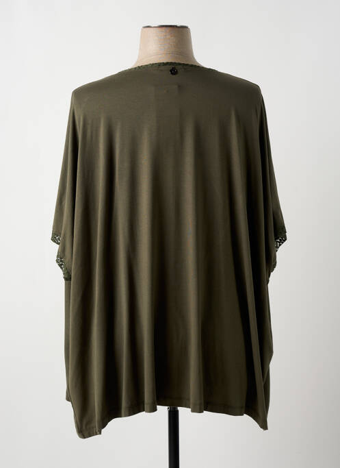 Gilet manches courtes vert MALOKA pour femme